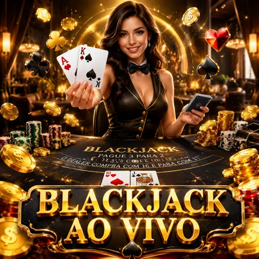 Mesa de blackjack ao vivo com apostas laterais
